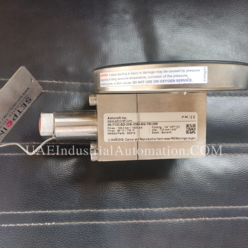 Ashcroft Differential Pressure Gauge 451132SD25S Price in Dubai UAE