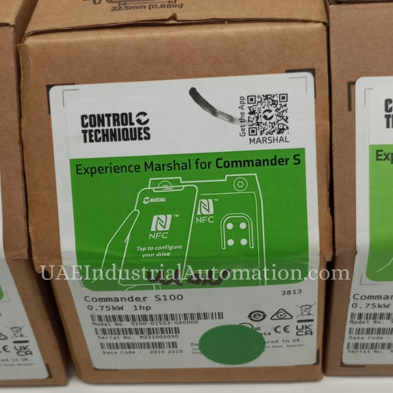 Nidec Commander S VFD | 0.75kW (1 HP) Single Phase AC Drive for Motors (S100-01S53-0A0000)